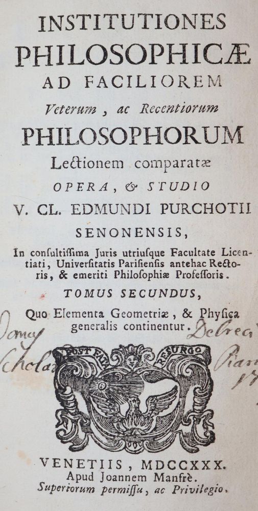 Große Abbildung Nr.1: 143-280 Pourchot,E.: (Alte Drucke, Handschriften und Theologie)