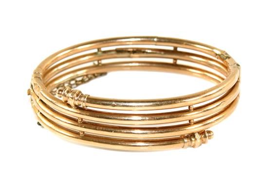 Große Abbildung Nr.1: 143-2823 Armreif um 1900.: (Schmuck, Armbänder und Armreifen)