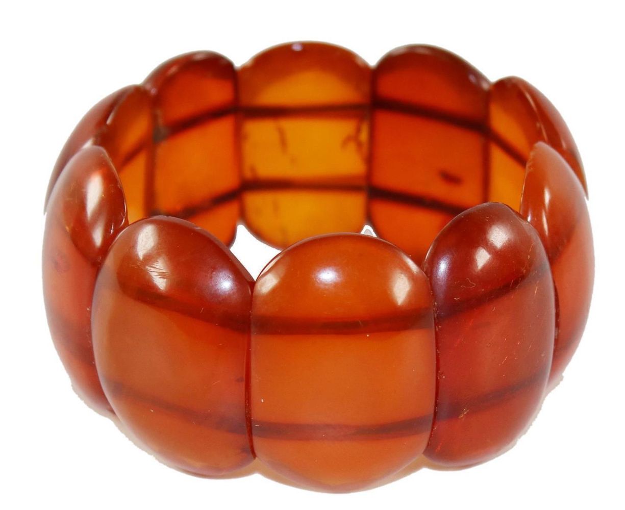 Große Abbildung Nr.1: 143-2824 Bernstein-Armband: (Schmuck, Armbänder)