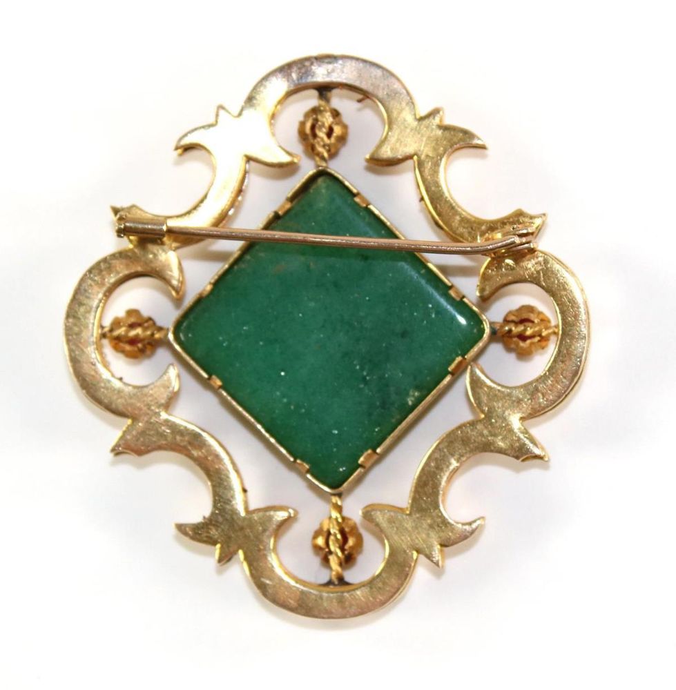 Große Abbildung Nr.2: 143-2829 Nephritkamee, Italien: (Schmuck, Broschen)