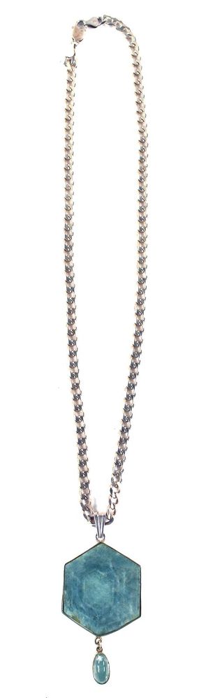 Große Abbildung Nr.1: 143-2832 Aquamarinanhänger: (Schmuck, Colliers)