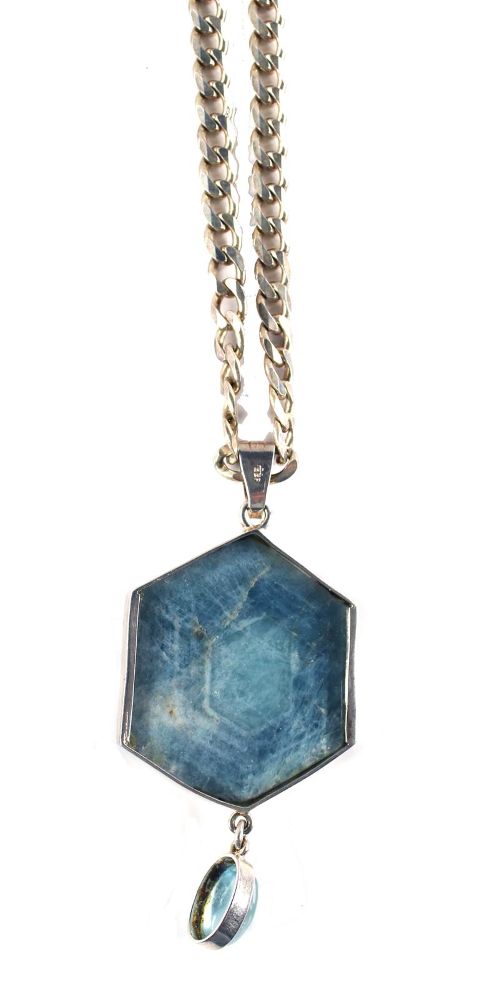 Große Abbildung Nr.2: 143-2832 Aquamarinanhänger: (Schmuck, Colliers)