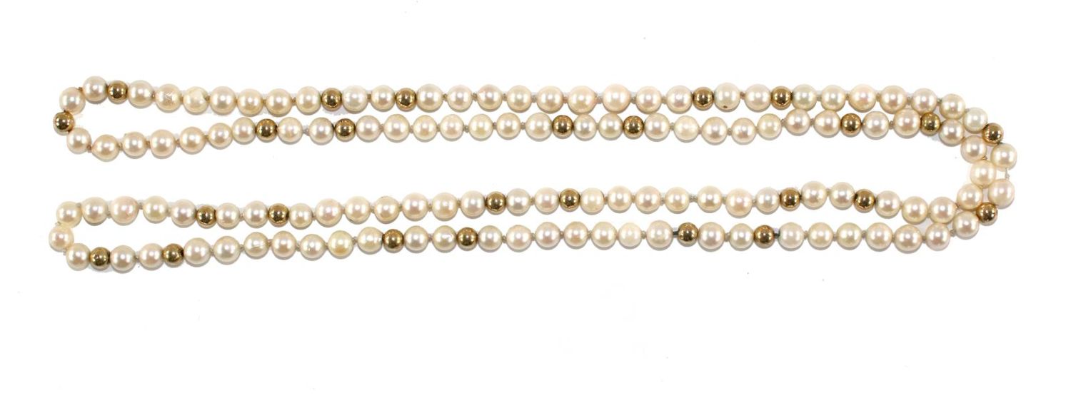 Große Abbildung Nr.4: 143-2839 Perlencollier: (Schmuck, Colliers)