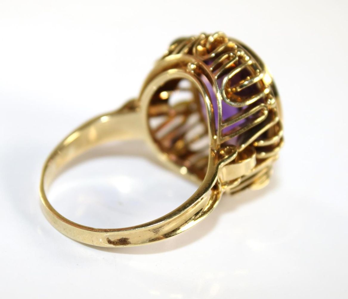 Große Abbildung Nr.2: 143-2858 Damenring mit Amethyst.: (Schmuck, Ringe)