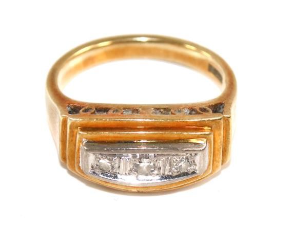 Große Abbildung Nr.1: 143-2859 Damenring WG/GG: (Schmuck, Ringe)