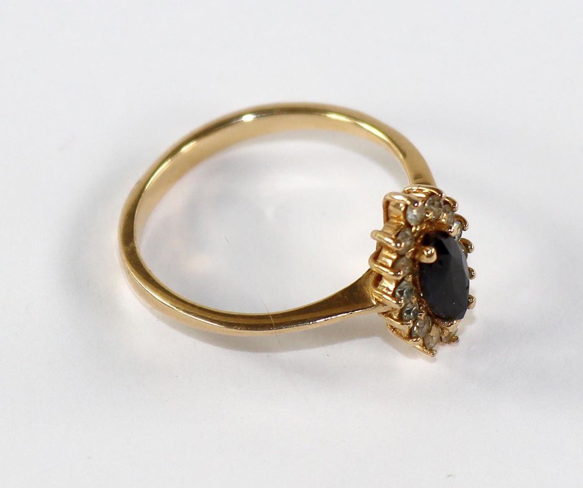 Große Abbildung Nr.2: 143-2862 Saphirring.: (Schmuck, Ringe)
