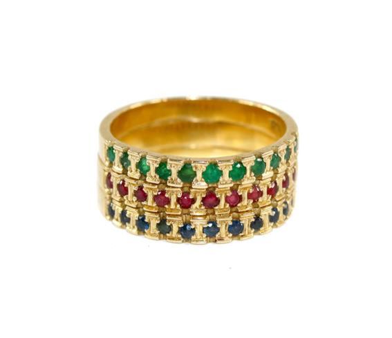 Große Abbildung Nr.1: 143-2863 Vorsteckringe 750: (Schmuck, Ringe)