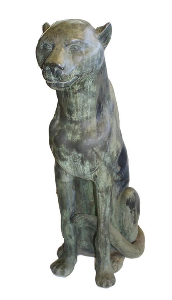 Große Abbildung Nr.1: 143-2888 Panther Bronze.: (Skulpturen - Plastiken)
