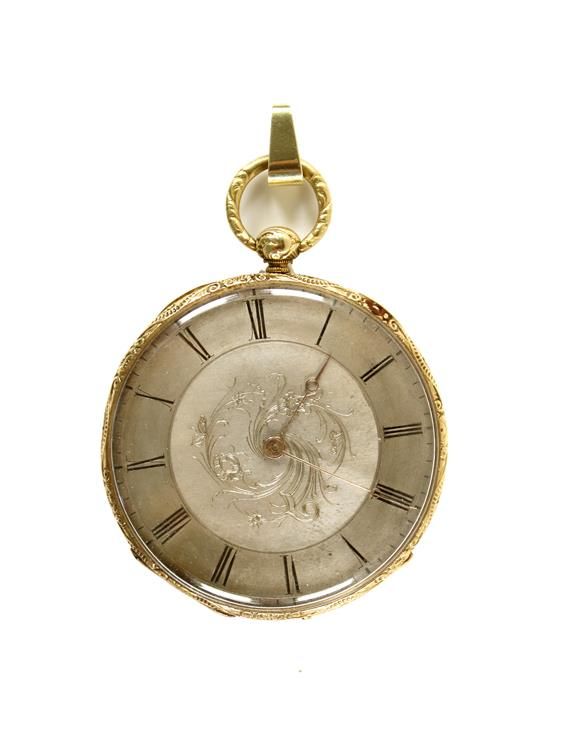 Große Abbildung Nr.1: 143-2919 Taschenuhr um 1900.: (Uhren, Taschenuhren)