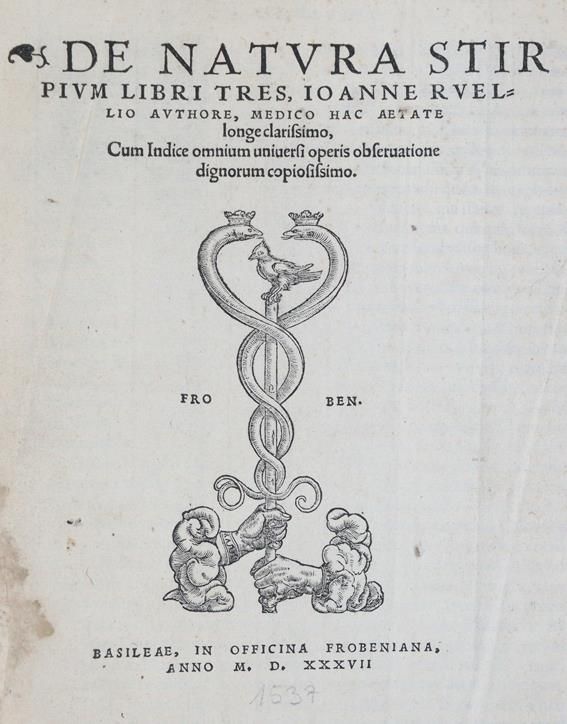 Große Abbildung Nr.1: 143-292 Ruel,J.: (Alte Drucke, Handschriften und Theologie)