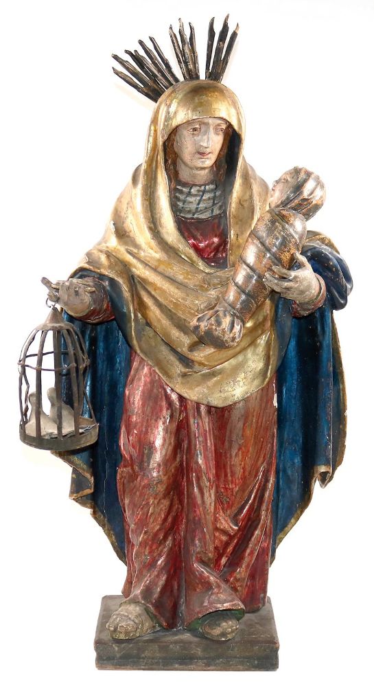 Große Abbildung Nr.1: 143-2923 Anna Selbdritt.: (Volkskunst, Religiöse Volkskunst)
