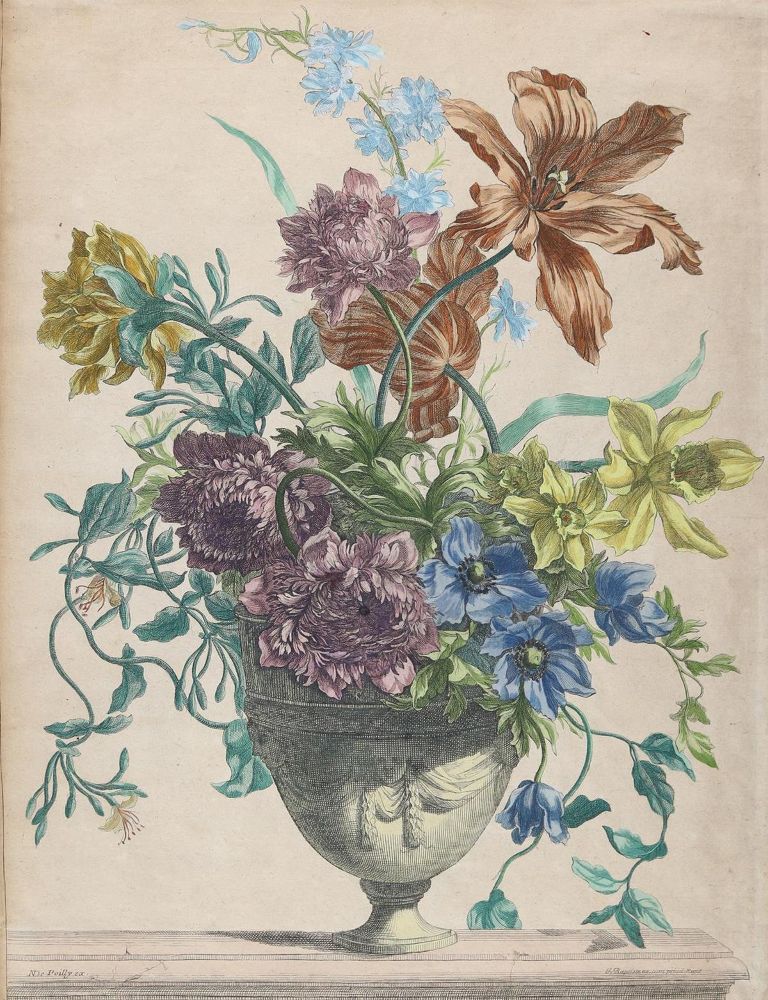 Große Abbildung Nr.1: 143-3004 Blumenstilleben.: (Varia, Botanik)