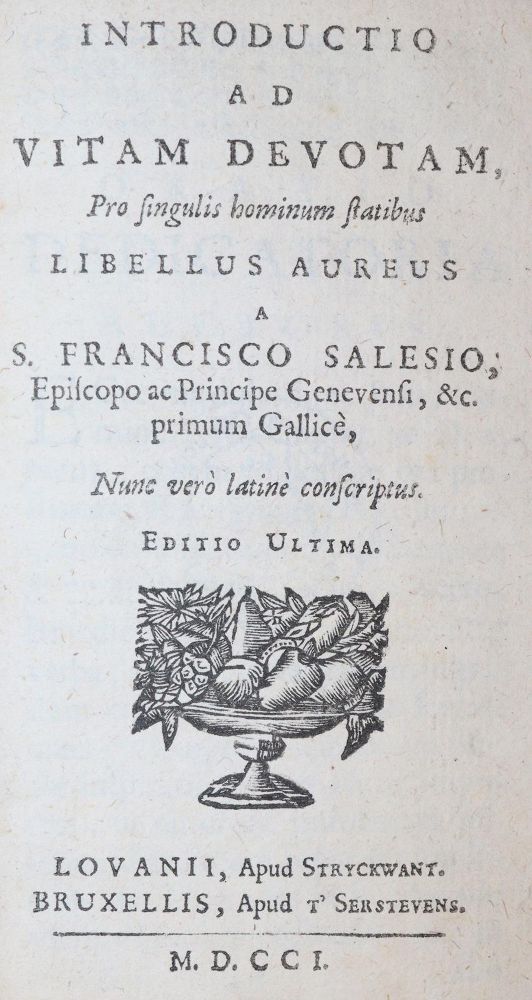 Große Abbildung Nr.1: 143-302 Sales,F.: (Alte Drucke, Handschriften und Theologie)