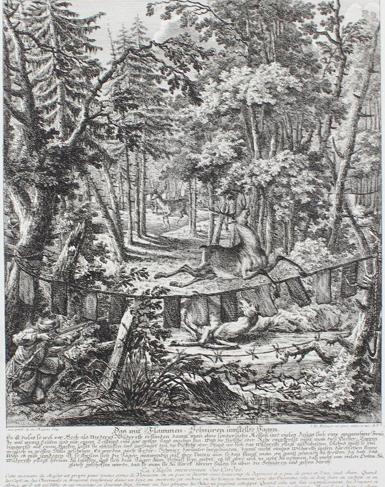 Große Abbildung Nr.1: 143-3036 Jagdkunst.: (Varia, Jagd, Ridinger)
