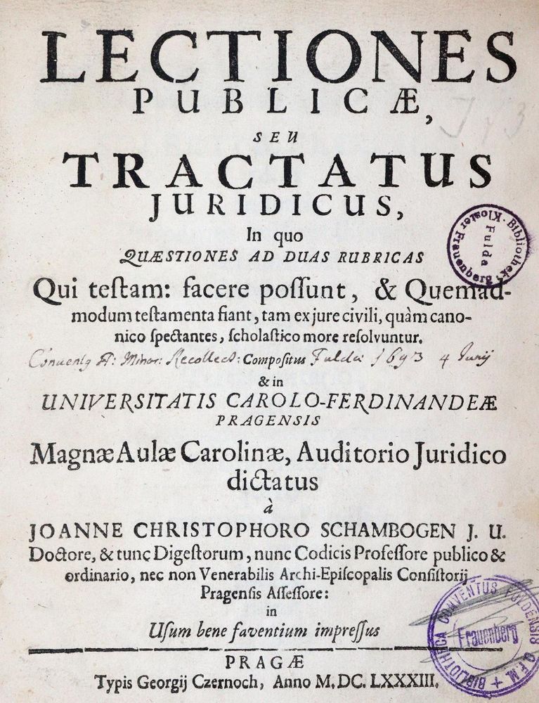 Große Abbildung Nr.1: 143-306 Schambogen,J.C.: (Alte Drucke, Handschriften und Theologie)