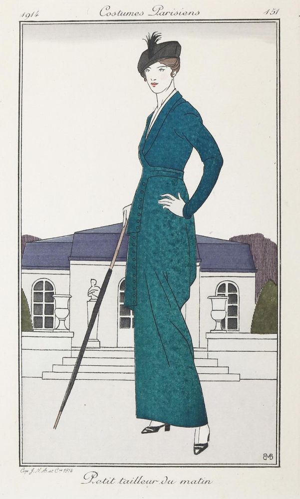 Große Abbildung Nr.1: 143-3075 Costumes Parisiens.: (Varia, Mode und Trachten)
