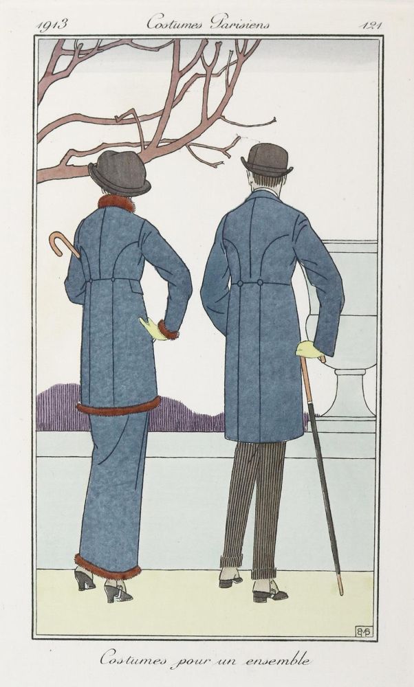Große Abbildung Nr.3: 143-3075 Costumes Parisiens.: (Varia, Mode und Trachten)