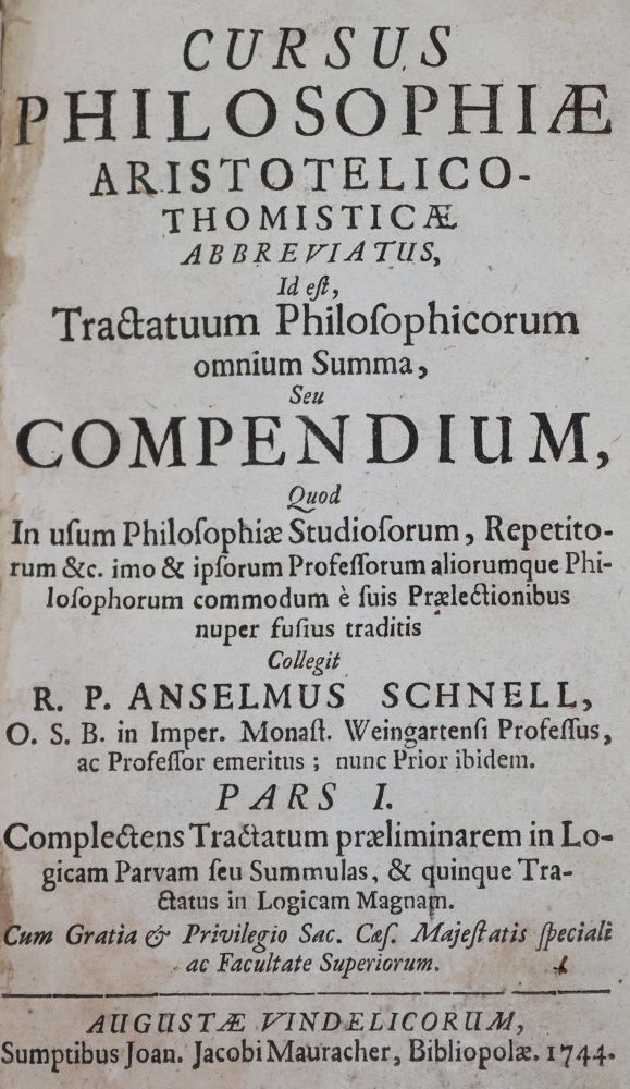 Große Abbildung Nr.1: 143-309 Schnell,A.: (Alte Drucke, Handschriften und Theologie)