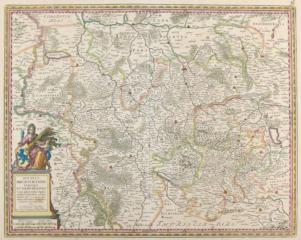 Große Abbildung Nr.1: 143-3131 Landkarten.: (Deutschland, Braunschweig)