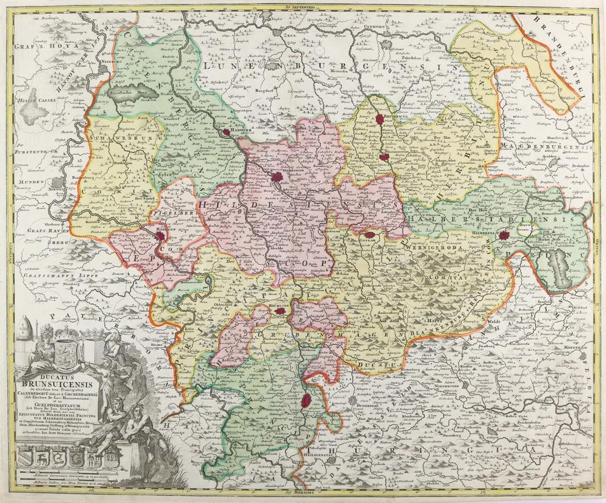 Große Abbildung Nr.4: 143-3131 Landkarten.: (Deutschland, Braunschweig)