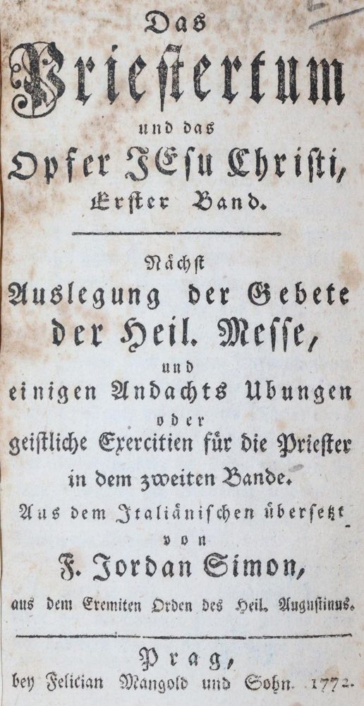 Große Abbildung Nr.1: 143-315 Simon,J. (Übers.).: (Alte Drucke, Handschriften und Theologie)