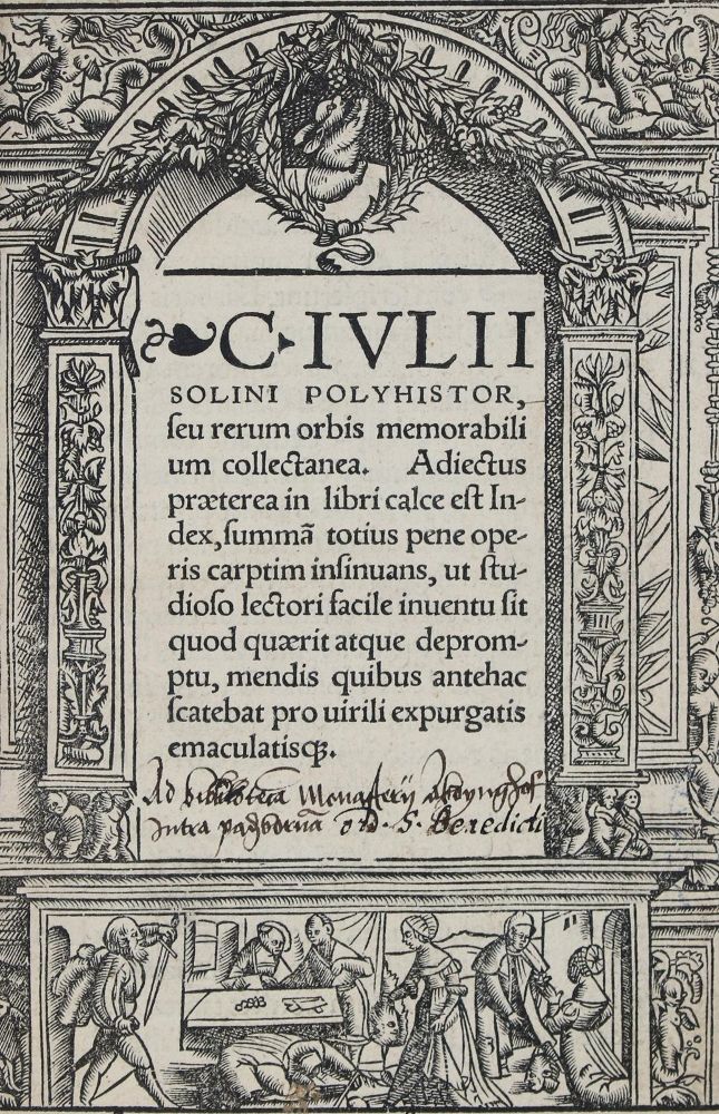 Große Abbildung Nr.1: 143-317 Solinus, C. J.: (Alte Drucke, Handschriften und Theologie)