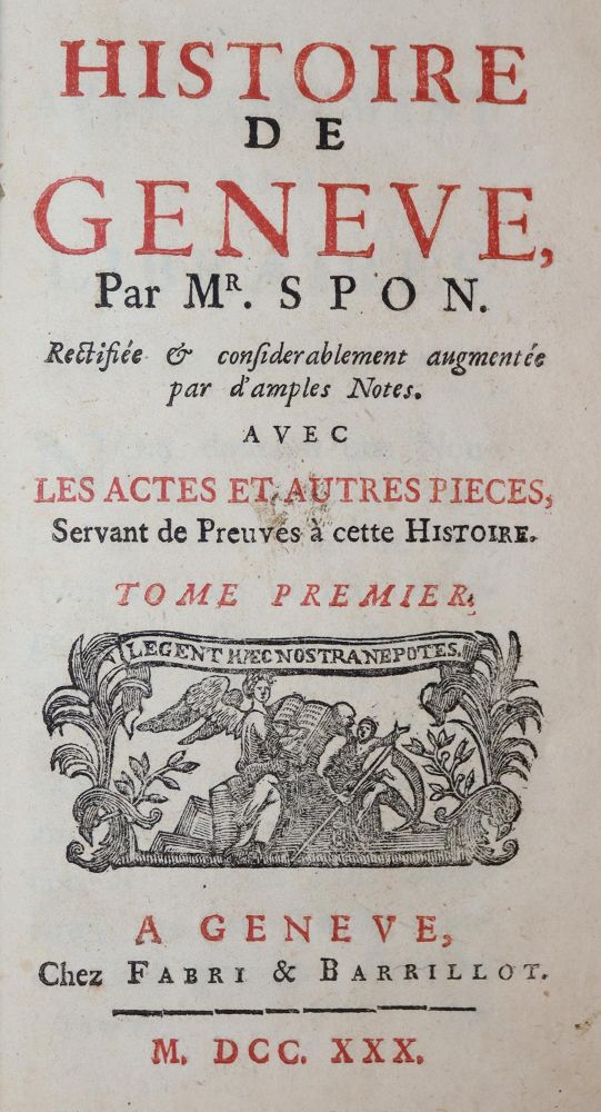 Große Abbildung Nr.3: 143-318 Spon,J.: (Alte Drucke, Handschriften und Theologie)