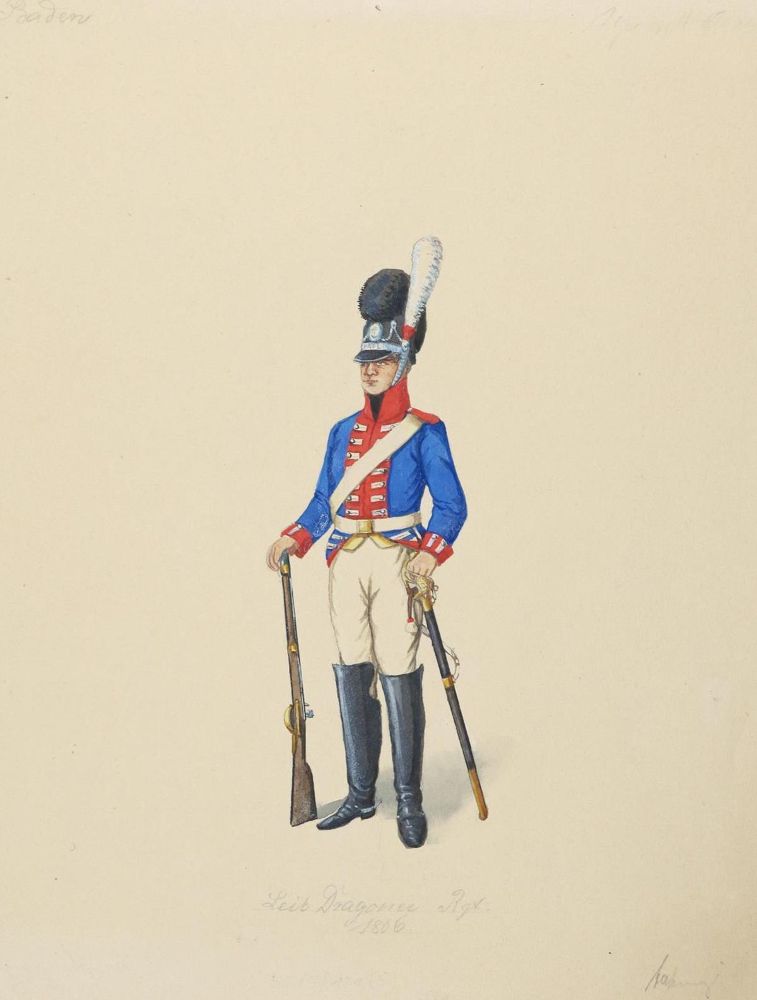 Große Abbildung Nr.1: 143-3190 Badisches Militär.: (Deutschland, Militaria)