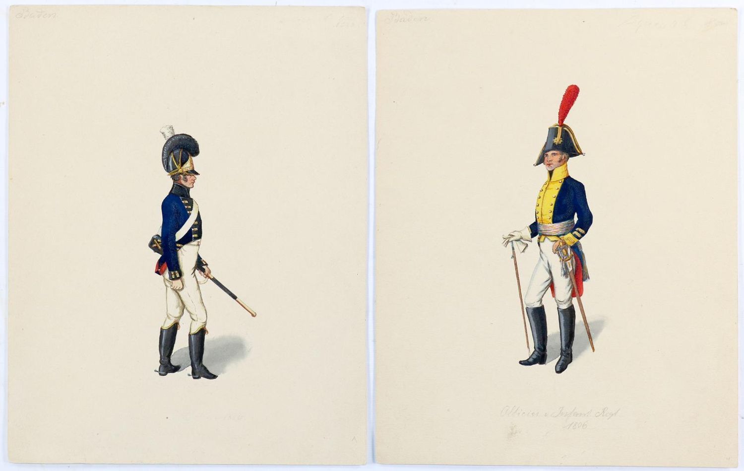 Große Abbildung Nr.3: 143-3190 Badisches Militär.: (Deutschland, Militaria)