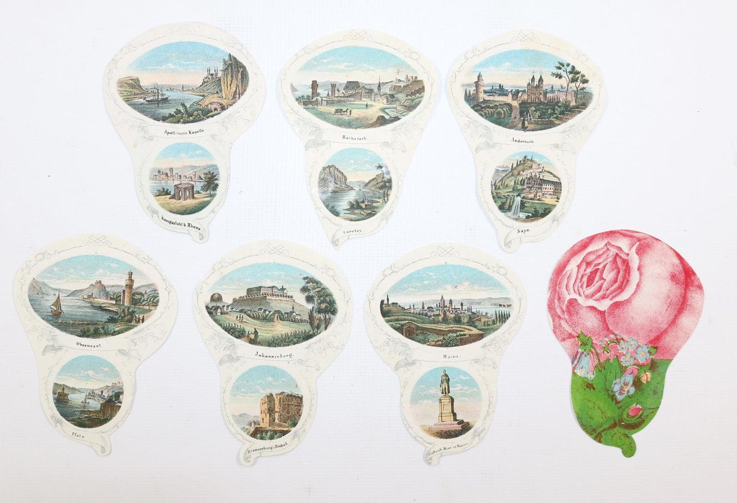 Große Abbildung Nr.1: 143-3213 Rhein. Souvenirrose (In Teilen): (Deutschland)