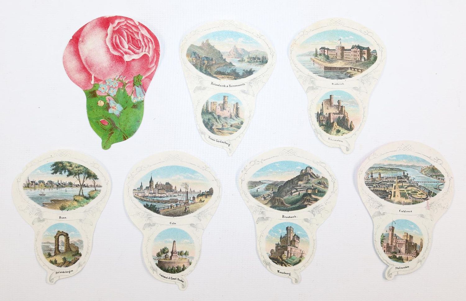 Große Abbildung Nr.2: 143-3213 Rhein. Souvenirrose (In Teilen): (Deutschland)