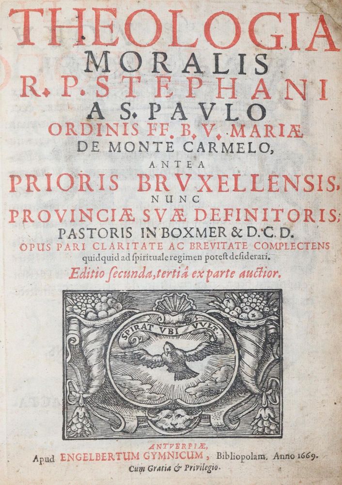 Große Abbildung Nr.1: 143-323 Stephanus a S.Paulo.: (Alte Drucke, Handschriften und Theologie)