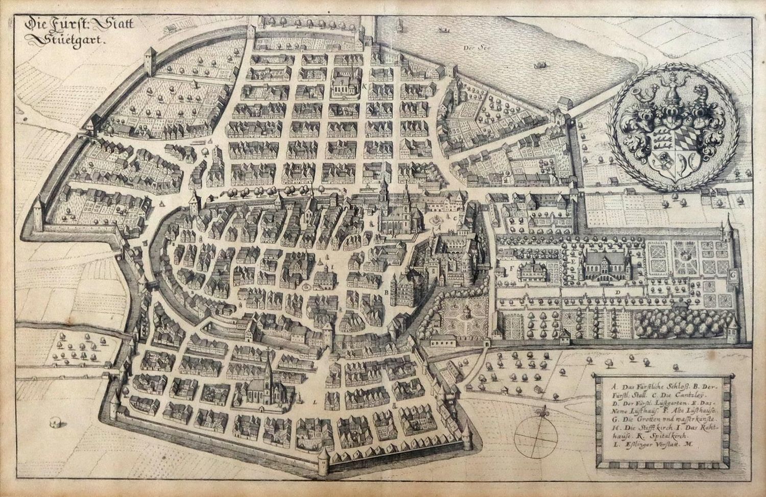 Große Abbildung Nr.4: 143-3232 Merian, Matthäus: (Deutschland, Stuttgart)