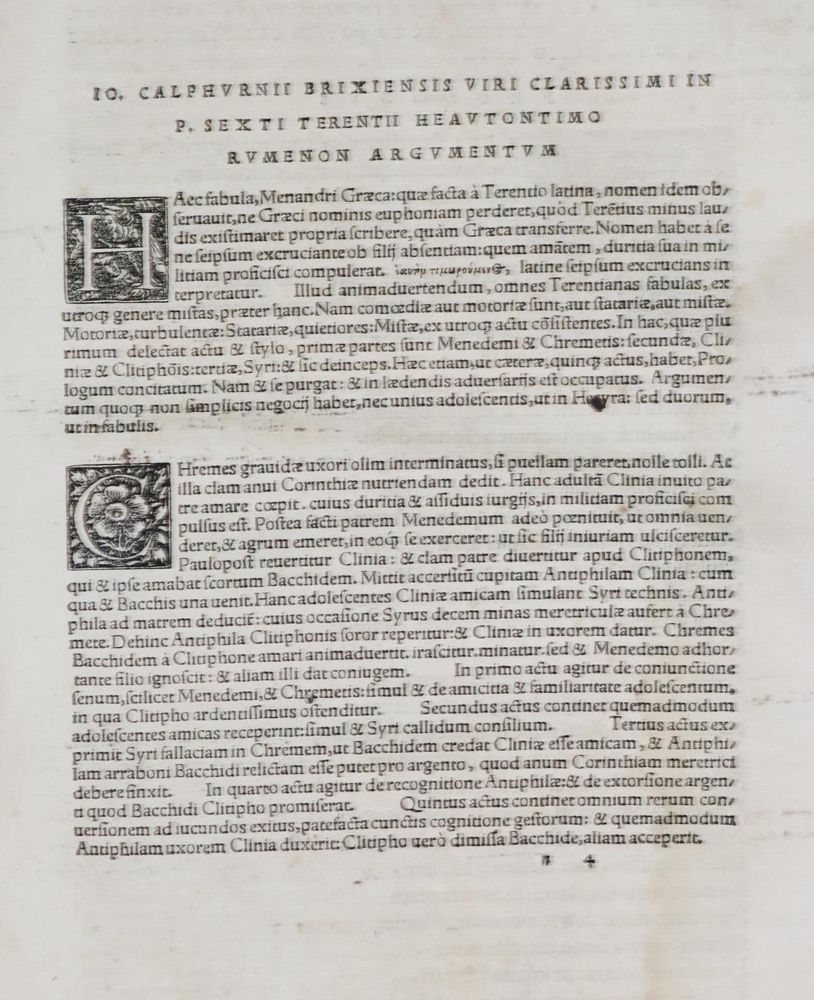 Große Abbildung Nr.3: 143-329 Terentius Afer,P.: (Alte Drucke, Handschriften und Theologie)