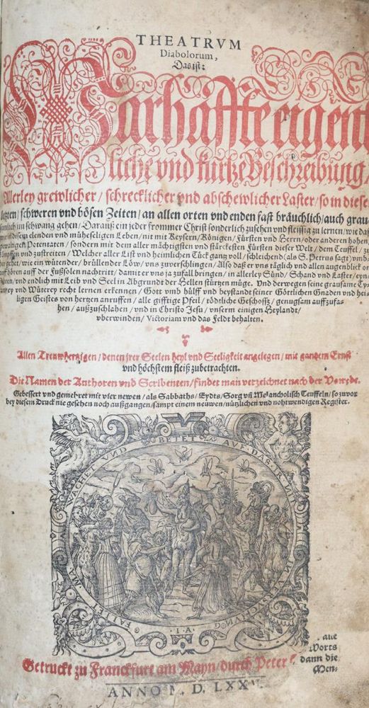 Große Abbildung Nr.1: 143-330 Theatrum Diabolorum,: (Teufelsbücher)