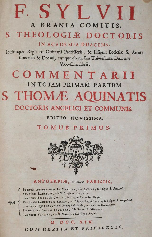 Große Abbildung Nr.1: 143-332 Sylvius,F.: (Thomas von Aquin)