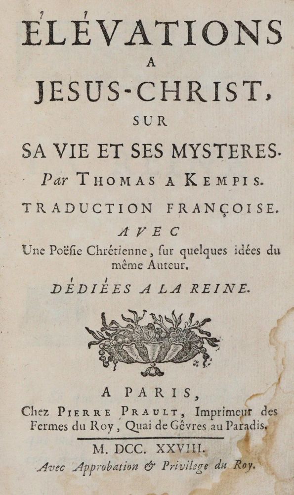 Große Abbildung Nr.1: 143-334 Thomas von Kempen.: (Alte Drucke, Handschriften und Theologie)