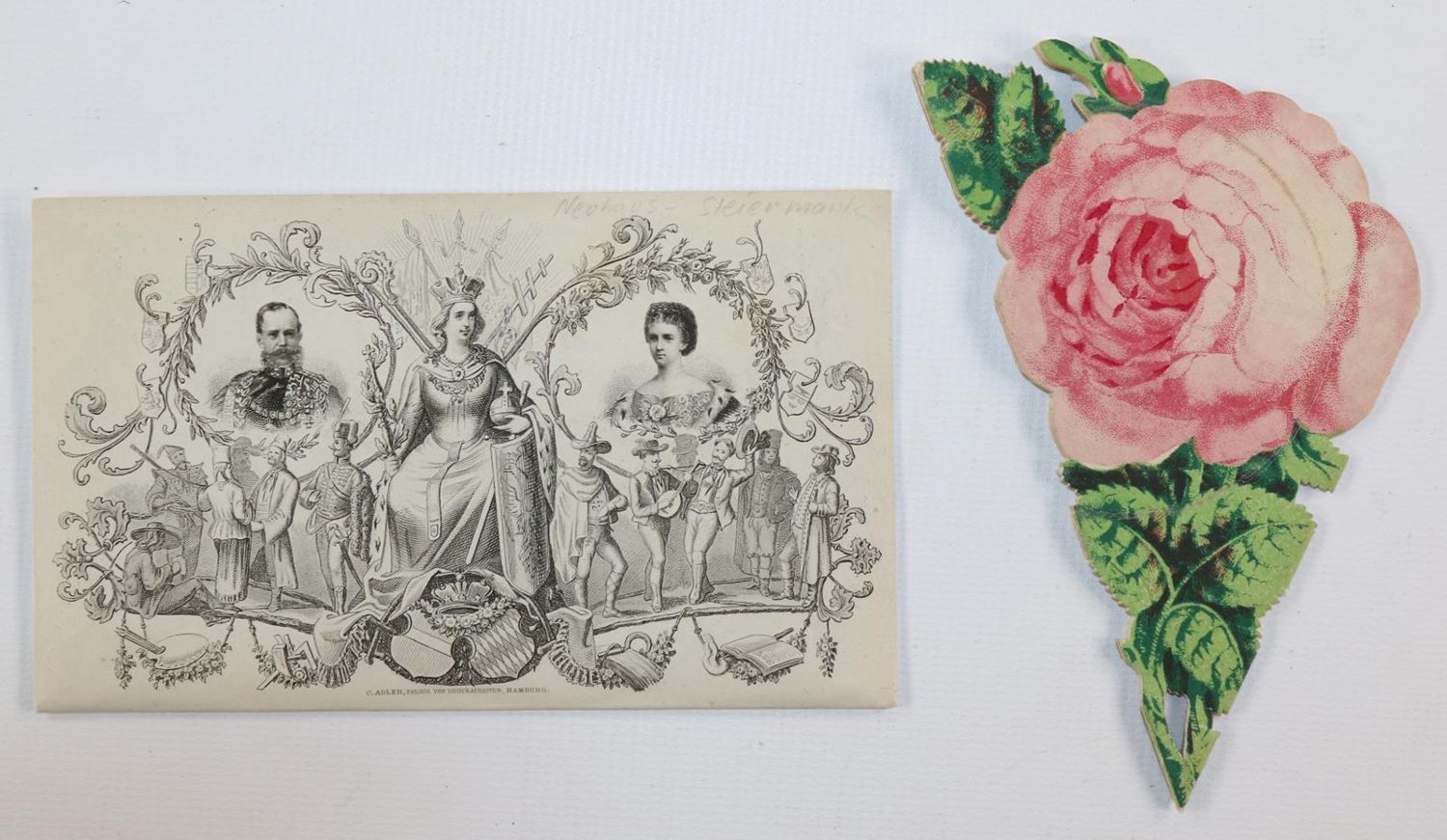 Große Abbildung Nr.3: 143-3393 Souvenirrose: (Ausland, Österreich, Neuhaus)