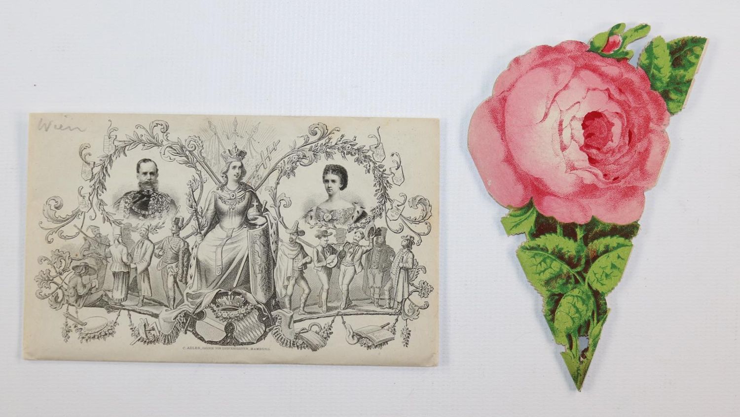 Große Abbildung Nr.3: 143-3399 Souvenirrose: (Ausland, Österreich, Wien)