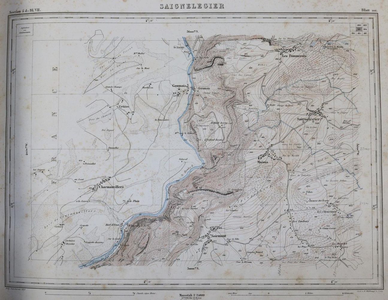 Große Abbildung Nr.2: 143-3422 Cartes Dufour: (Ausland, Schweiz)