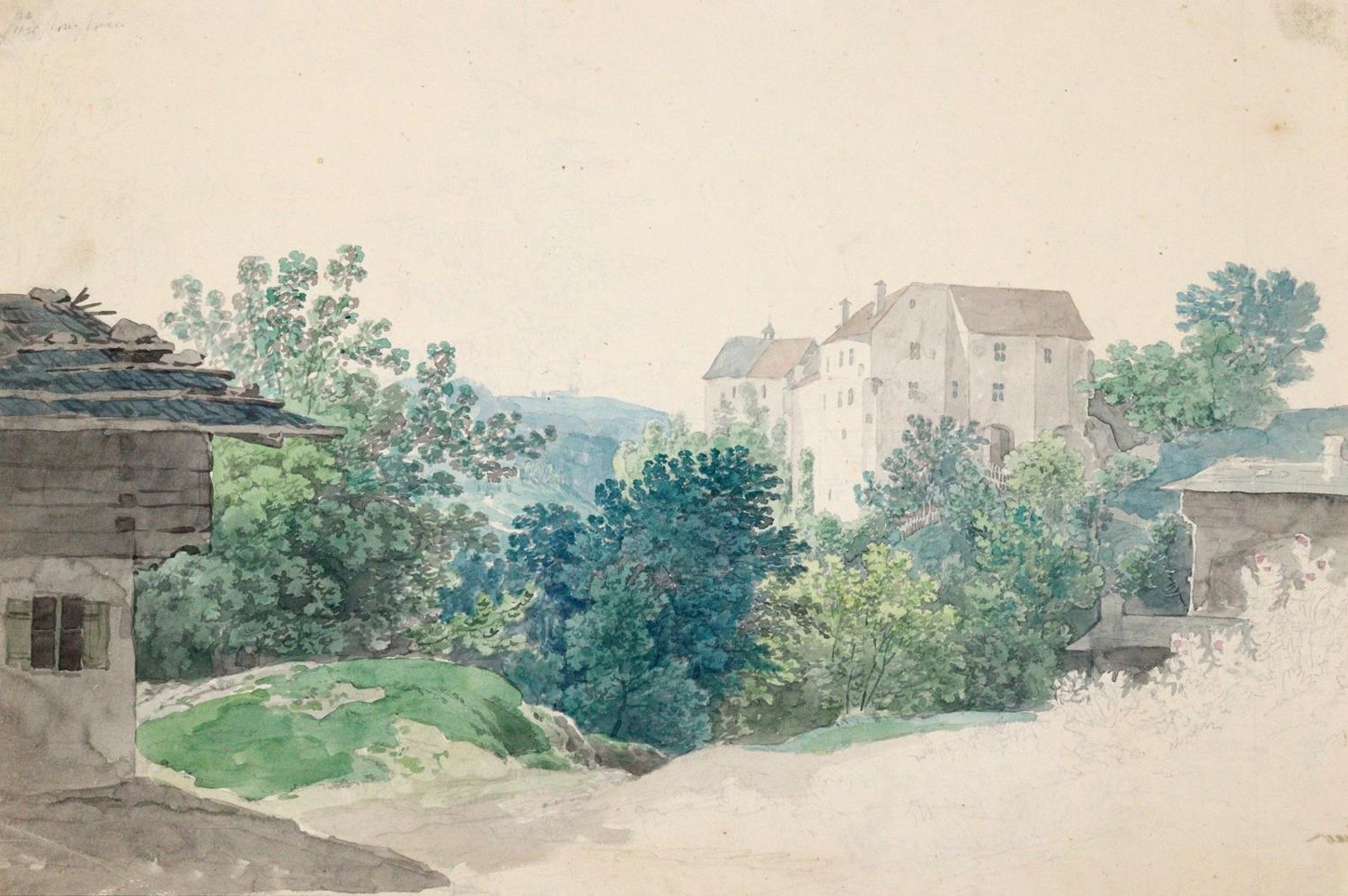 Große Abbildung Nr.1: 143-3431 Schloss in Graubünden.: (Ausland, Schweiz, Graubünden)