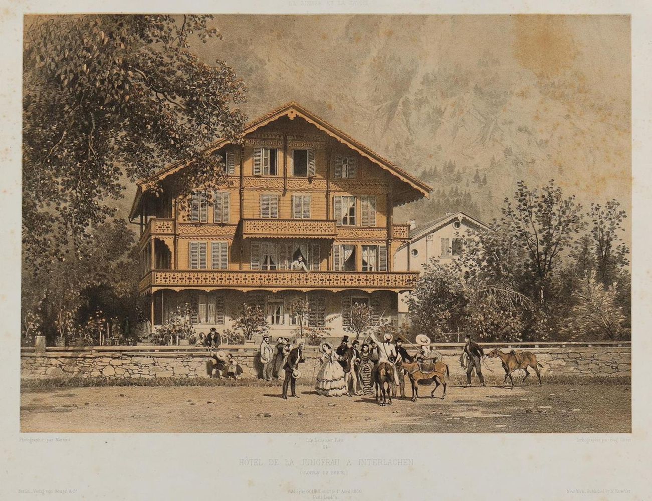 Große Abbildung Nr.1: 143-3434 Hôtel: (Ausland, Schweiz, Interlaken)