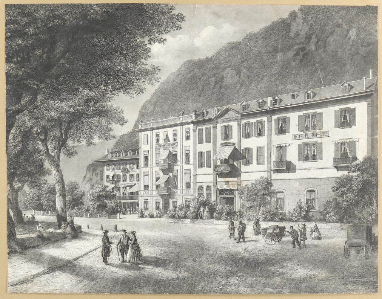 Große Abbildung Nr.1: 143-3436 Interlaken.: (Ausland, Schweiz, Interlaken)
