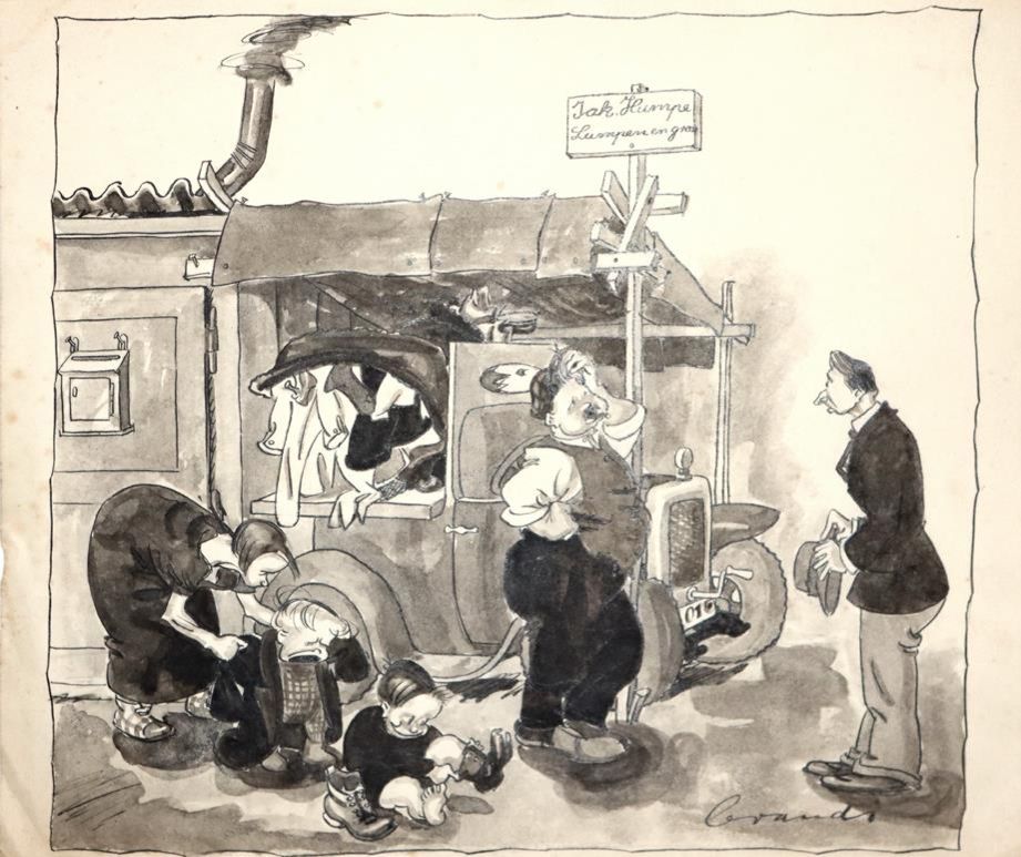 Große Abbildung Nr.1: 143-3447 Karikaturen.: (Ausland, Schweiz)