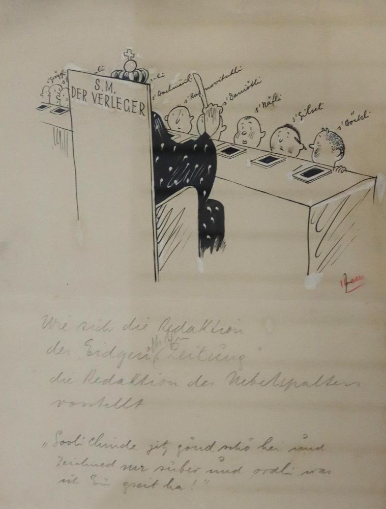 Große Abbildung Nr.5: 143-3447 Karikaturen.: (Ausland, Schweiz)