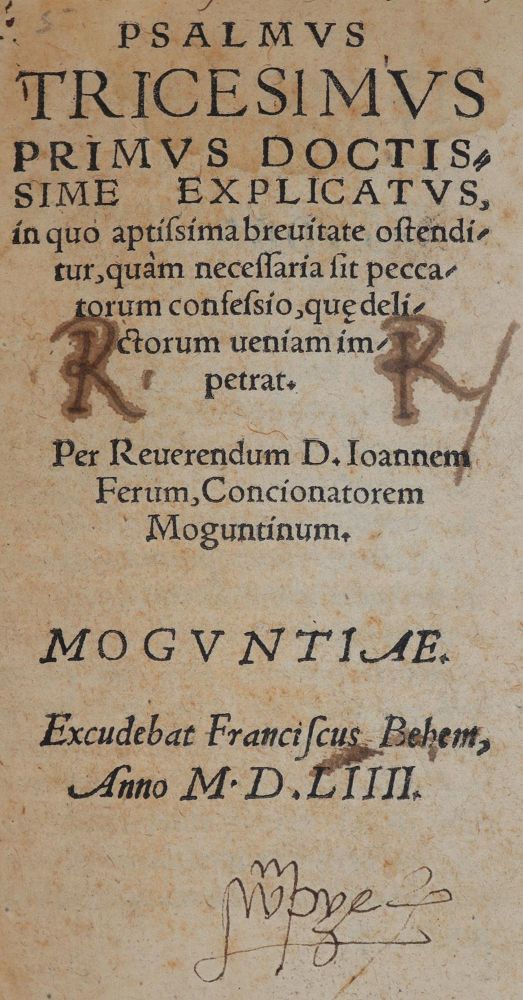 Große Abbildung Nr.1: 143-345 Wild (Ferus),J.: (Alte Drucke, Handschriften und Theologie)