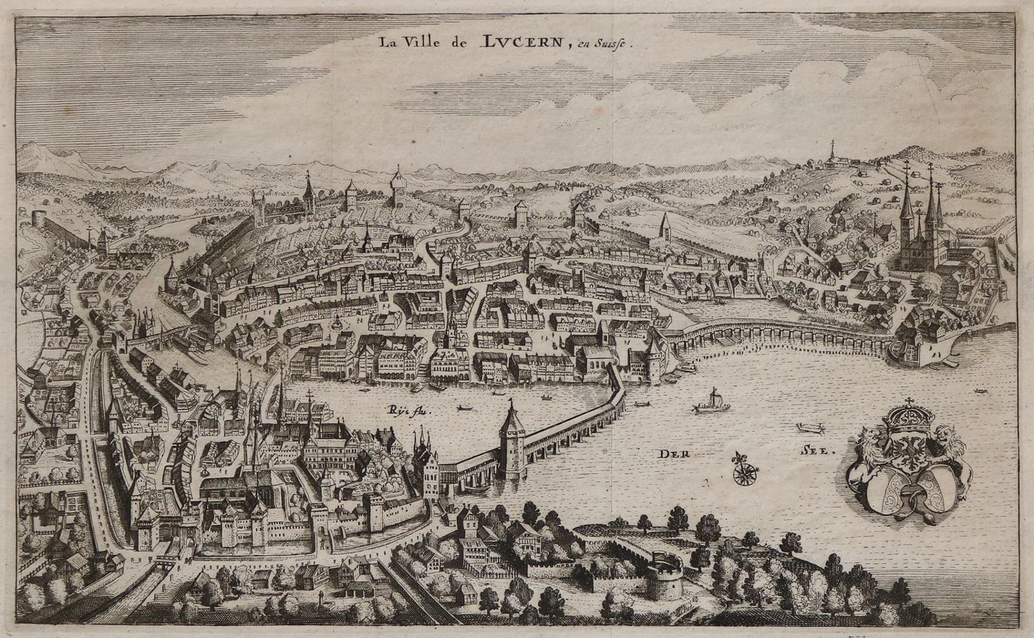Große Abbildung Nr.1: 143-3451 Luzern u. Umgebung.: (Ausland, Schweiz)