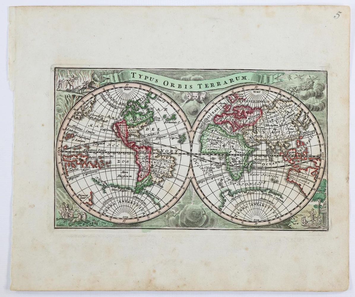 Große Abbildung Nr.1: 143-3495 Weltkarte.: (Ausland, Weltkarten)