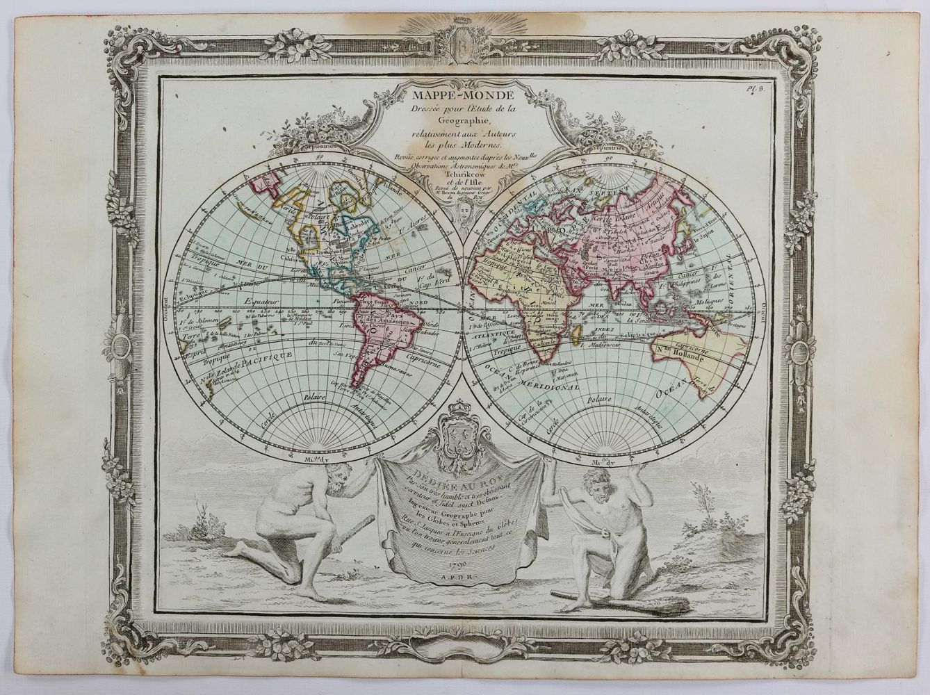 Große Abbildung Nr.1: 143-3496 Weltkarten.: (Ausland, Weltkarten)