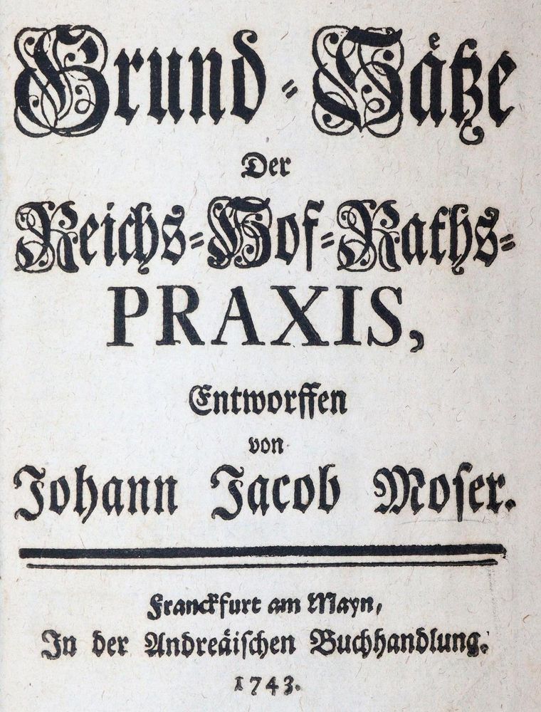 Große Abbildung Nr.1: 143-357 Moser,J.J.: (Politik und Staatswissenschaften)